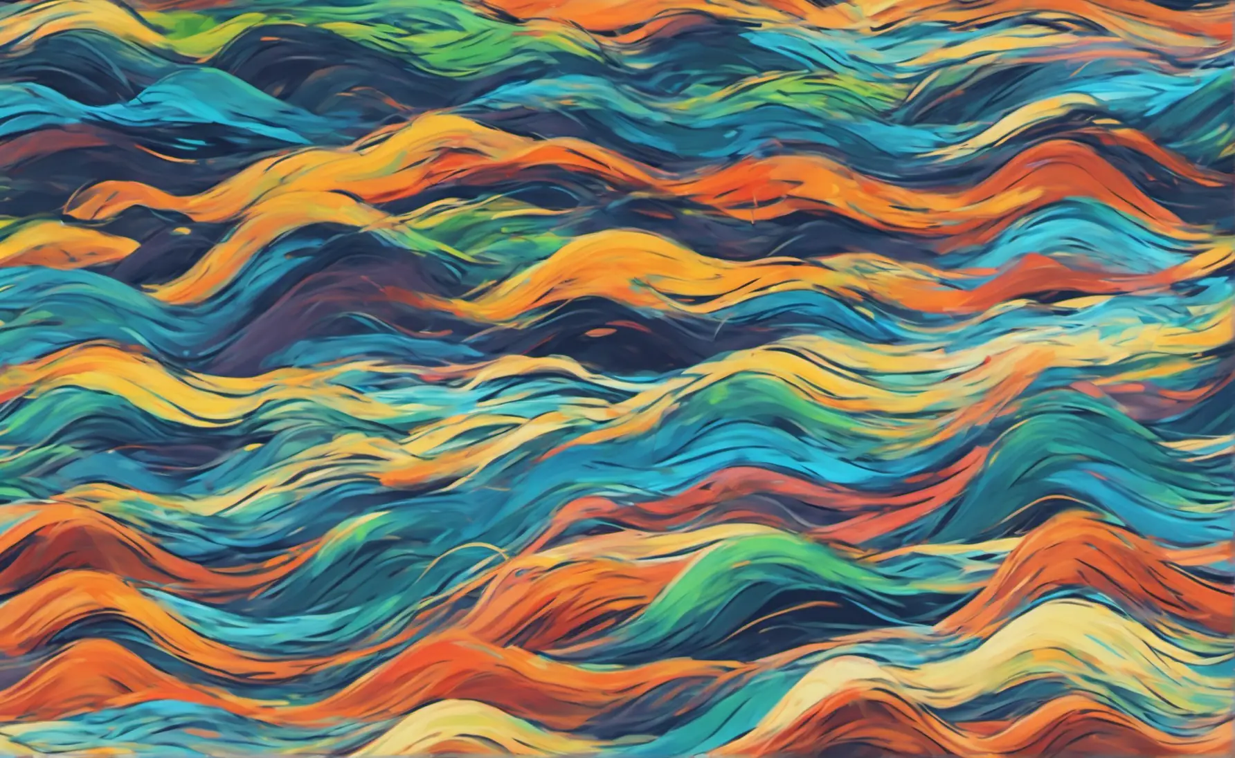 colorful sound waves